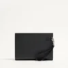 Valentino Garavani Vlogo Signature Grainy Calfskin Pouch