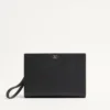 Valentino Garavani Vlogo Signature Grainy Calfskin Pouch