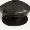 Valentino Garavani Vlogo Signature Leather Cap