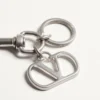Valentino Garavani Vlogo Signature Metal Bag Charm With Key Ring