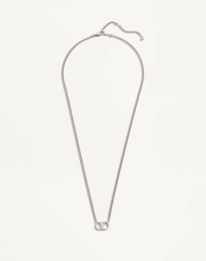 Valentino Garavani Vlogo Signature Metal Necklace