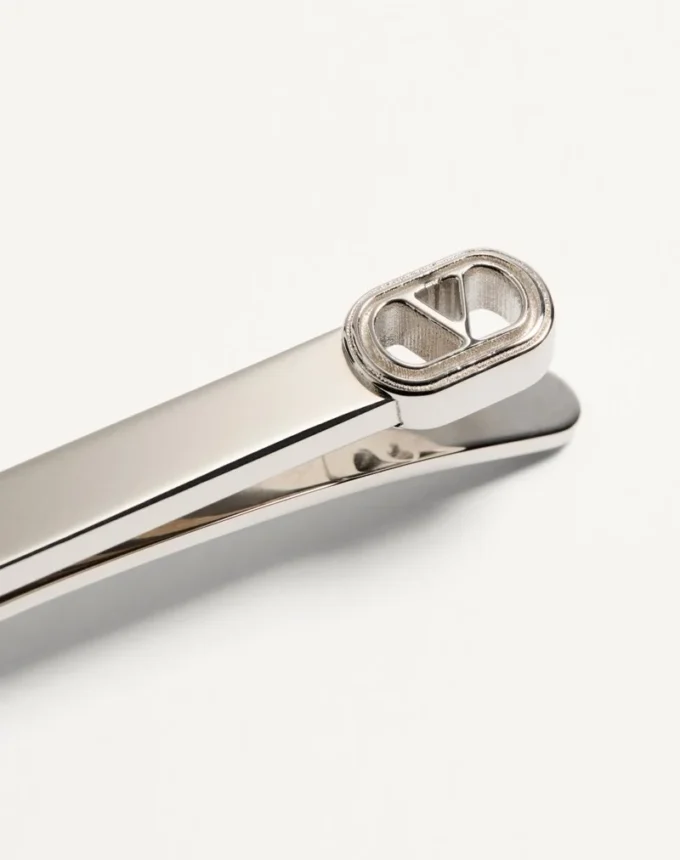 Valentino Garavani Vlogo Signature Metal Tie Clip