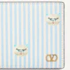 Valentino Garavani Vlogo Signature Wallet in grainy calfskin with Le Chat De La Maison print