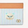 Valentino Garavani Vlogo Signature Wallet in Grainy Calfskin with Le Chat de la Maison print Valentino Garavani Vlogo Signature Wallet in Grainy Calfskin with Le Chat de la Maison print
