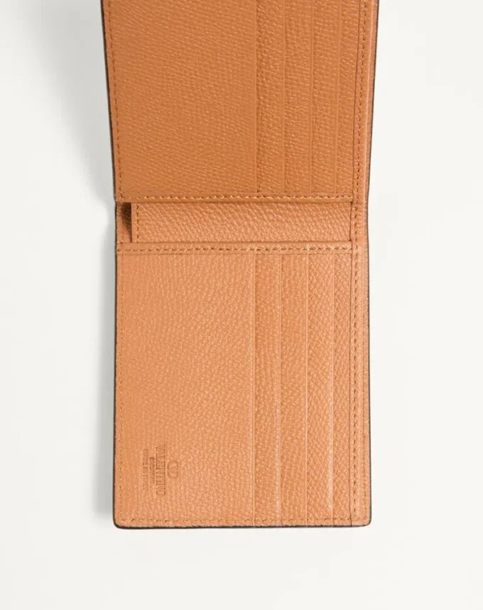 Valentino Garavani Vlogo Signature Wallet in grainy calfskin with Le Chat De La Maison print