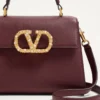 Valentino Garavani Vsling Small Handbag In Grainy Calfskin With Jewel Logo Valentino Garavani Vsling Small Handbag In Grainy Calfskin With Jewel Logo