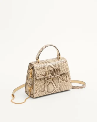 Valentino Garavani Vsling Small Python Handbag