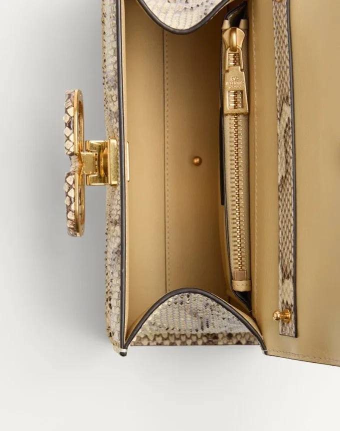 Valentino Garavani Vsling Small Python Handbag