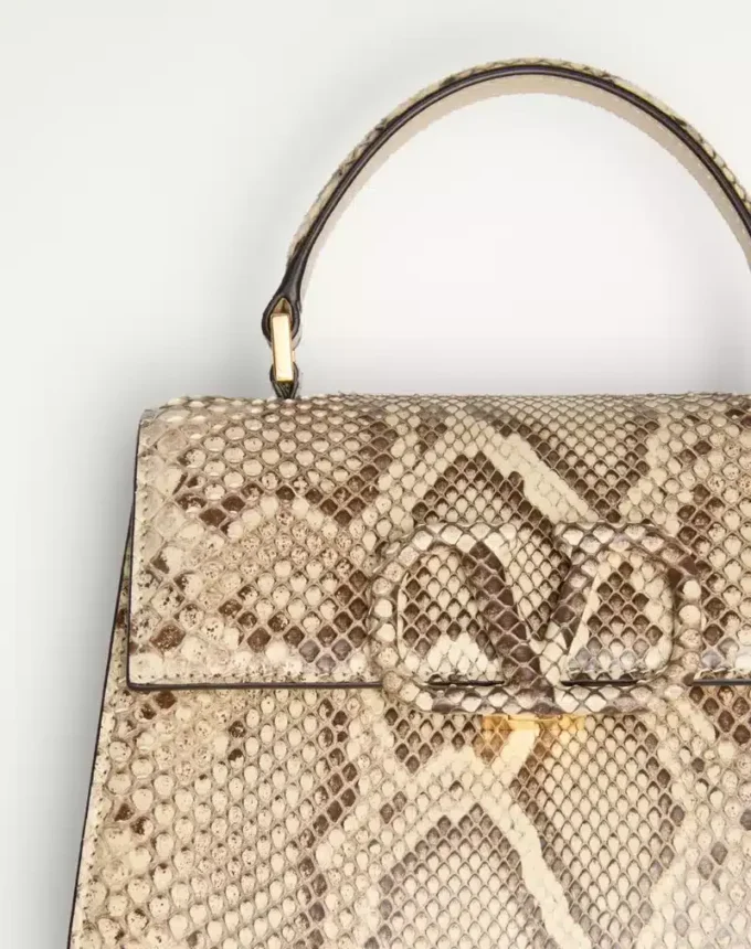 Valentino Garavani Vsling Small Python Handbag