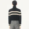 Valentino High-Neck Wool Sweater With Vlogo Embroidery