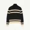 Valentino High-Neck Wool Sweater With Vlogo Embroidery