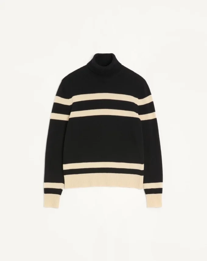 Valentino High-Neck Wool Sweater With Vlogo Embroidery