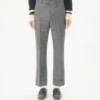 Valentino Mouliné Wool Pants with Cuffs Valentino Mouliné Wool Pants with Cuffs