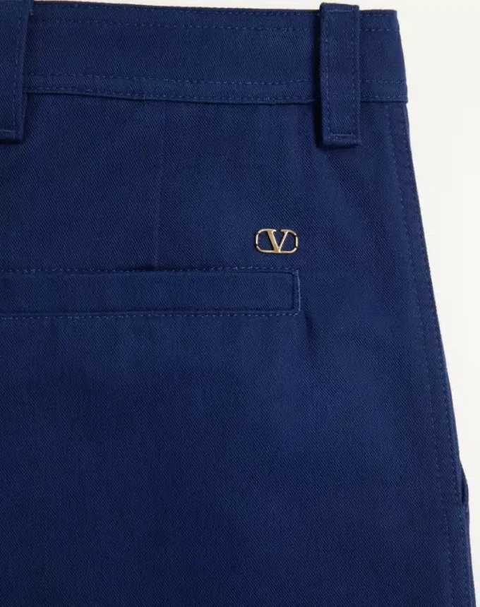Valentino Pants in Cotton Gabardine