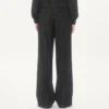 Valentino Pinstripe Trousers In Wool And Silk Valentino Pinstripe Trousers In Wool And Silk
