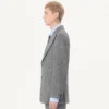 Valentino Single-Breasted Mouliné Wool Jacket