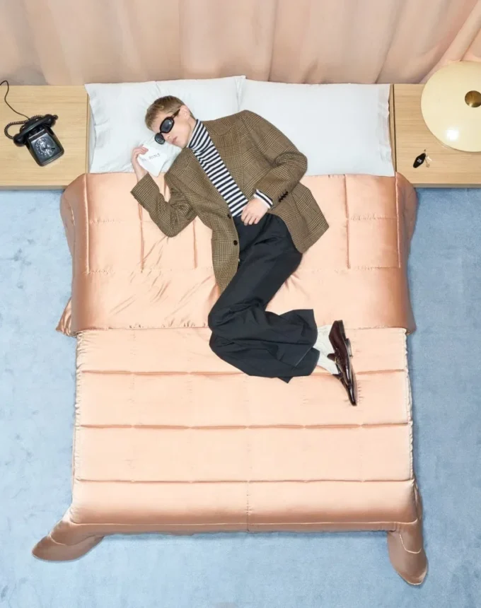 Valentino Single-Breasted Wool Jacket with Glen Plaid Pattern