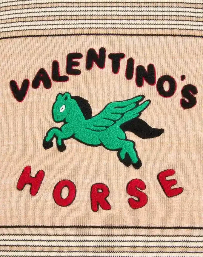 Valentino wool and cotton sweater with Valentino horse patch