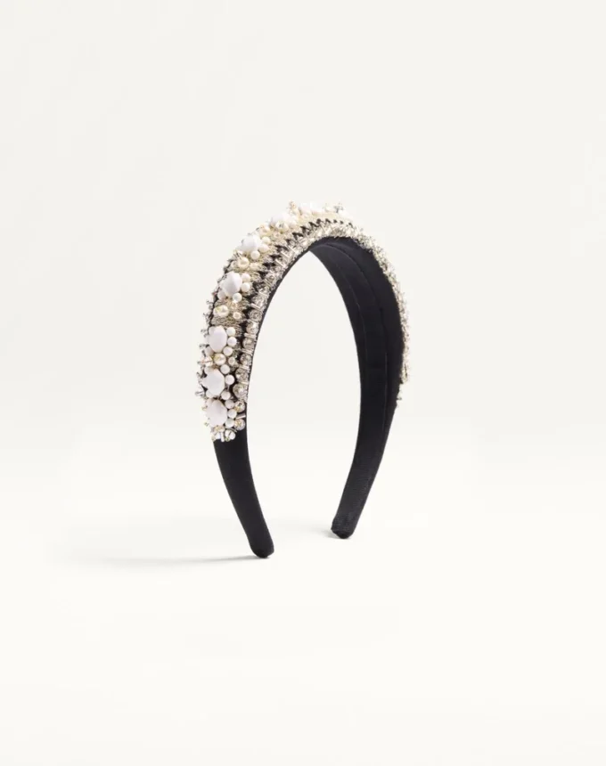 Valentino Wool And Silk Headband With Embroidery