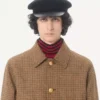 Valentino Wool Bomber Jacket with Houndstooth Pattern Valentino Wool Bomber Jacket with Houndstooth Pattern