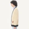 Valentino Wool Cardigan with Embroidered VG
