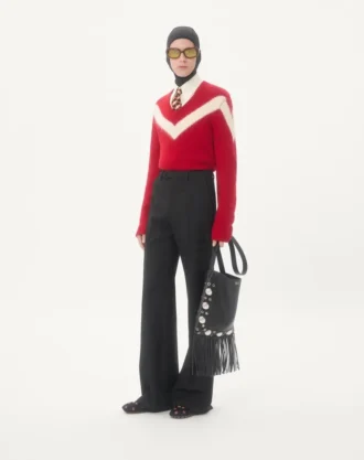 Valentino Wool Jumper With VLogo Bow At The Back