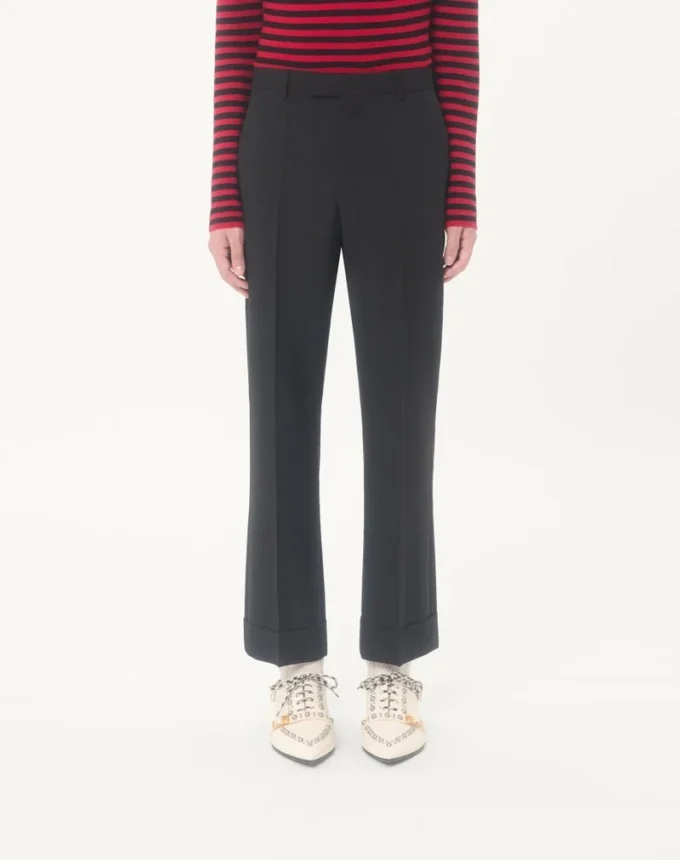 Valentino Wool Pants with Cuffs Valentino Wool Pants with Cuffs