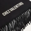 Valentino Wool Scarf with Chez Valentino Embroidery