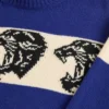 Valentino Wool Sweater with Jacquard Panther Pattern