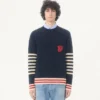 Valentino Wool Sweater with VG Embroidery