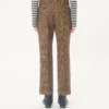 Valentino Wool Trousers with Glen Plaid Pattern and Turn-ups