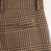Valentino Wool Trousers with Glen Plaid Pattern and Turn-ups