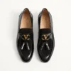 Vaniteux Calfskin and Split Leather Loafer
