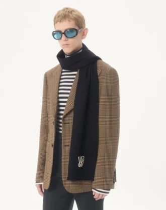 vg wool scarf with embroidery 1 330x417 - VG Wool Scarf With Embroidery