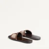 Viva Superstar Slide Sandal In Canvas Fabric And Nappa Leather