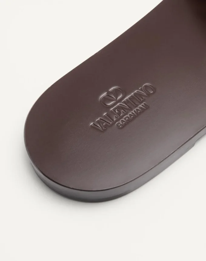 Viva Superstar Slide Sandal In Canvas Fabric And Nappa Leather