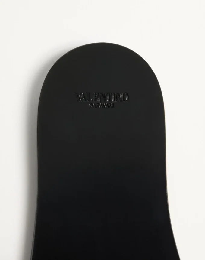 Viva Superstar Slide Sandal In Raffia With Crochet Embroidery