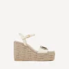 Vlogo Calfskin Cut-Out Wedge Sandal 110Mm