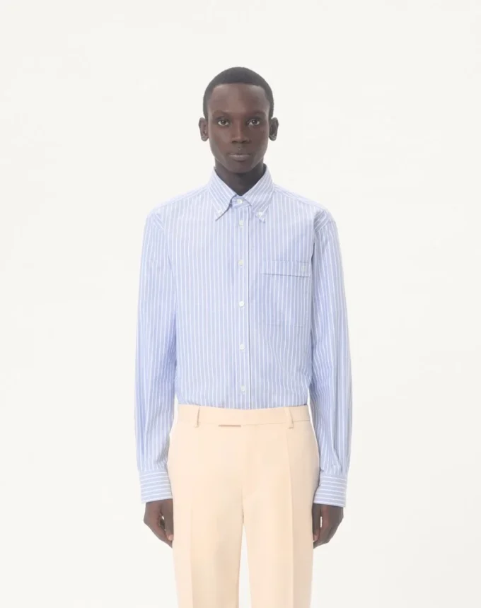 Vlogo Embroidered Cotton Shirt Vlogo Embroidered Cotton Shirt