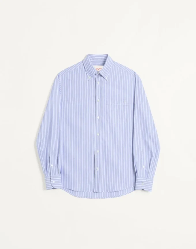 Vlogo Embroidered Cotton Shirt Vlogo Embroidered Cotton Shirt