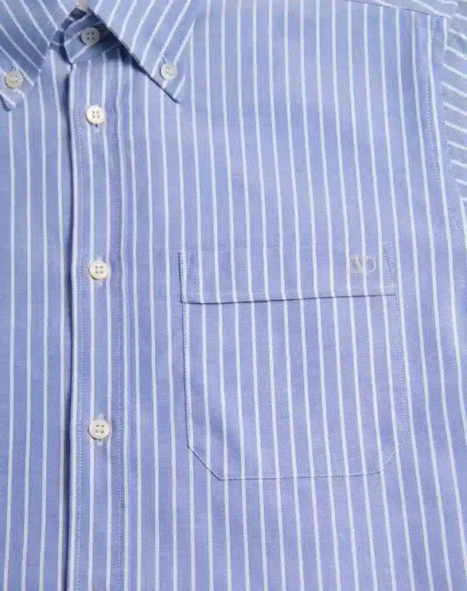 Vlogo Embroidered Cotton Shirt Vlogo Embroidered Cotton Shirt