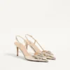 Vlogo Glow Laminated Nappa Slingback Pump 80 Mm / 3.15 In.