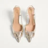 Vlogo Glow Laminated Nappa Slingback Pump 80 Mm / 3.15 In.