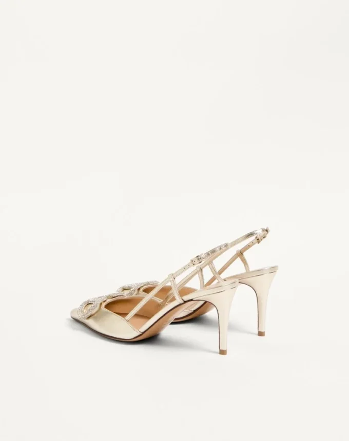 Vlogo Glow Laminated Nappa Slingback Pump 80 Mm / 3.15 In.