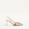 Vlogo Glow Laminated Nappa Slingback Pump 80 Mm / 3.15 In.