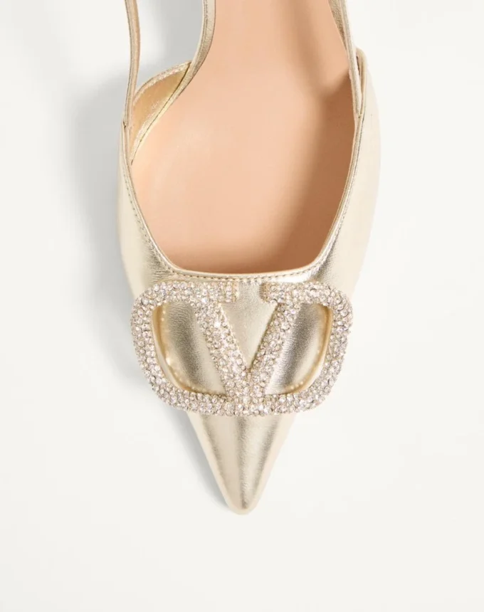Vlogo Glow Laminated Nappa Slingback Pump 80 Mm / 3.15 In.
