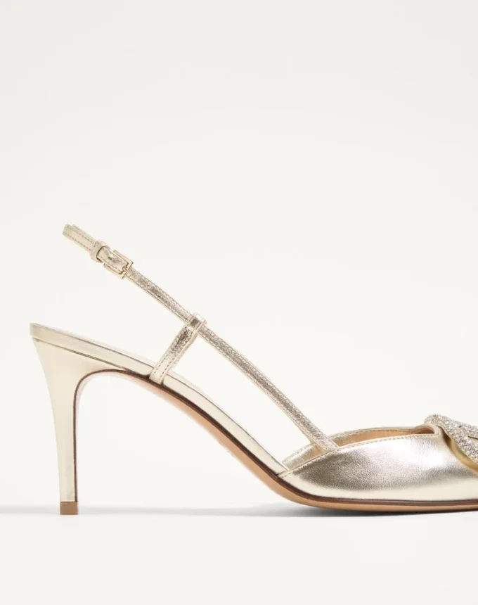 Vlogo Glow Laminated Nappa Slingback Pump 80 Mm / 3.15 In.