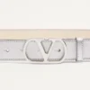Vlogo Signature Belt In Laminated Calfskin 30 Mm