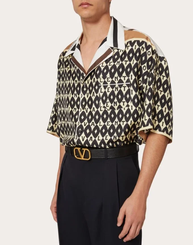 Vlogo Signature Belt In Ombré Cowhide