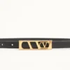 VLogo Signature Belt In Shiny Calfskin 15 Mm